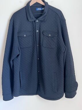 Polo Ralph Lauren Men's Long-Sleeve Double Knit Tech Hybrid Shirt Jacket XXL